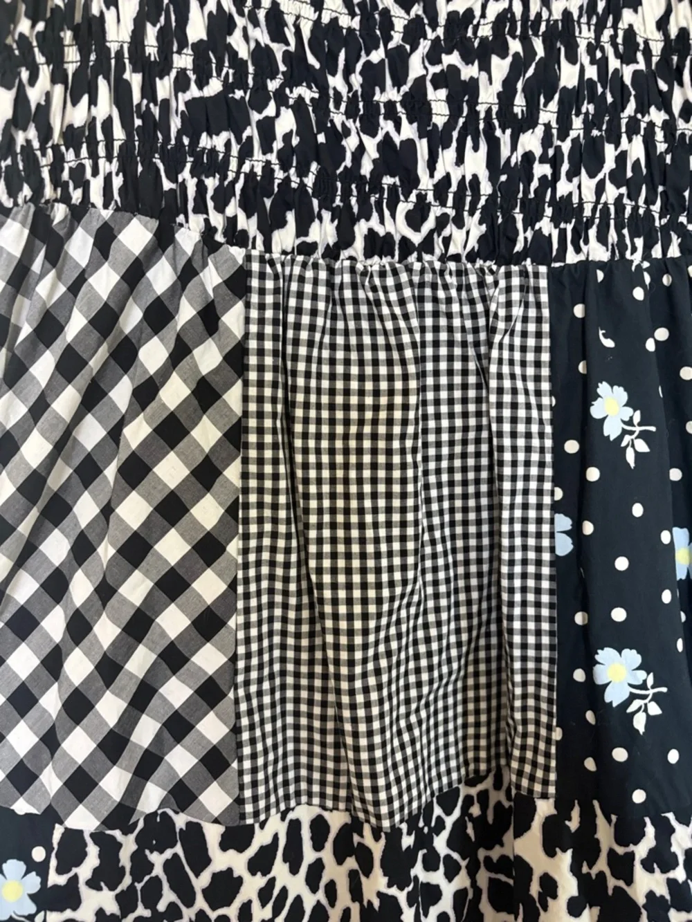 Women’s Black & White Patchwork Sandy Liang for Target Sundress - Picture 4 of 4